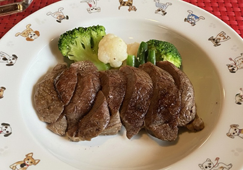 鹿肉ステーキ